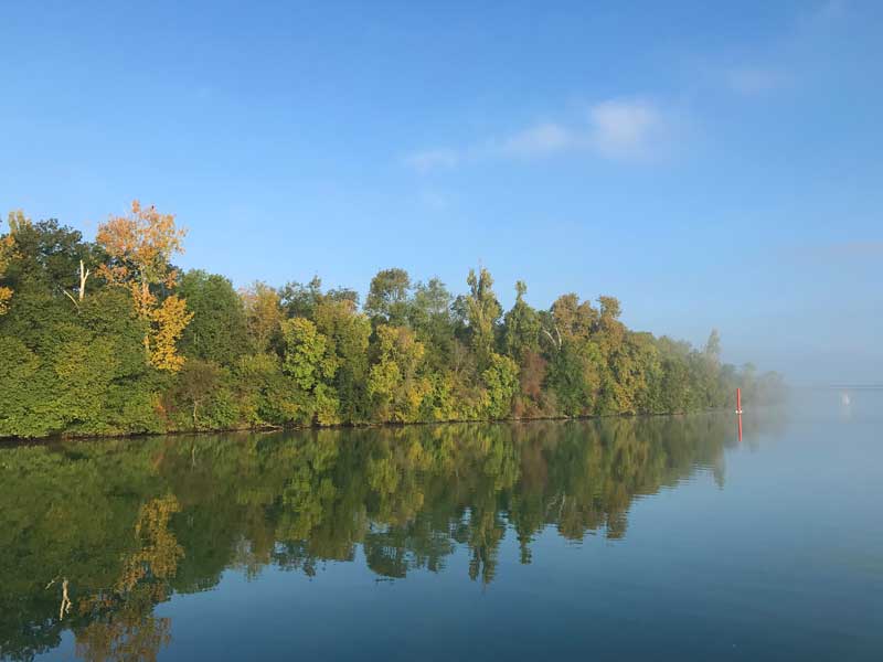 Herbst an der Saône