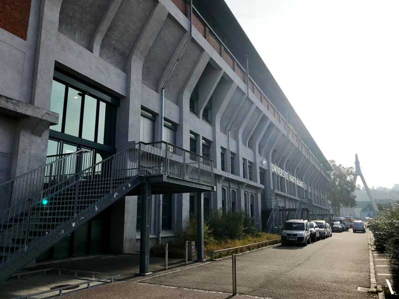In der alten Gießerei befindet sich heute die Universität Haut-Alsace
