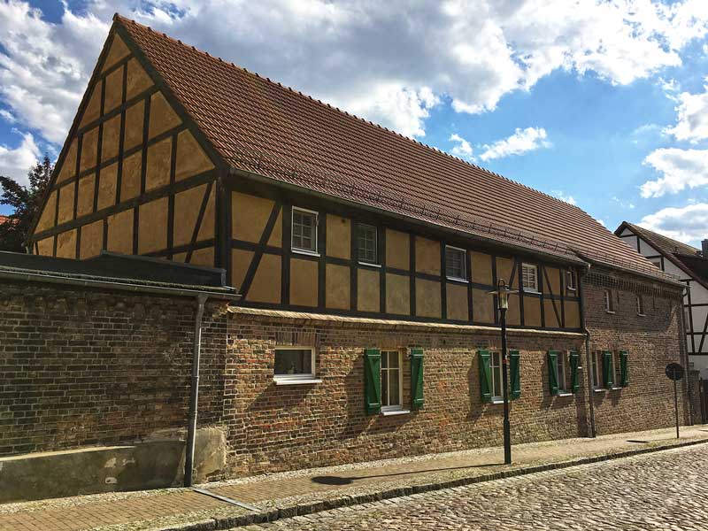 Schönes altes Wohnhaus in Ketzin Havel, teils Sichtziegel, teils Fachwerk