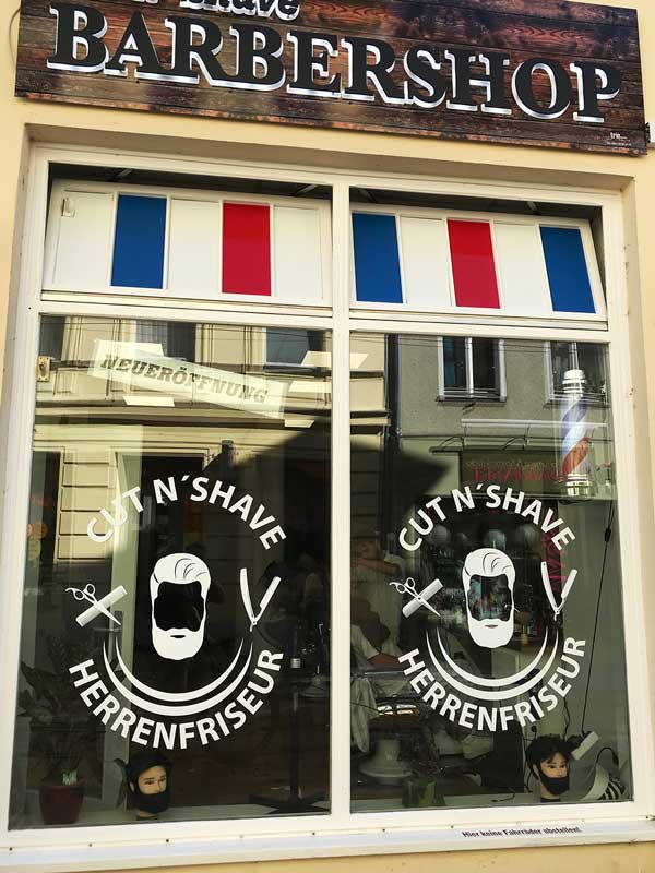 Der neu eröffnete Barbershop Cut n'Shave in Brandenburg an der Havel
