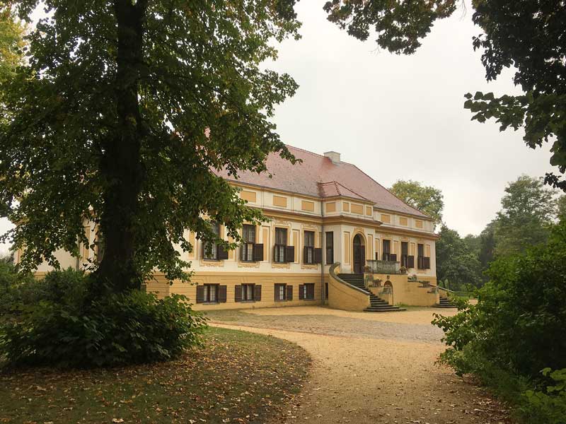 Gartenseite von Schloss Caputh, Brandenburg